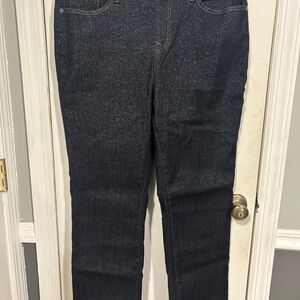 Dark Blue Glitter Women's Jeans